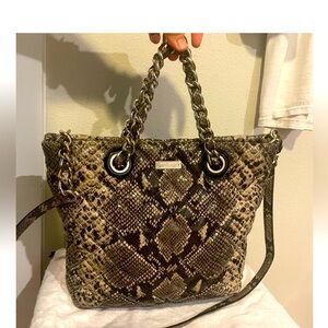 GREATUC~KATE SPADE~Quilted Snakeskin Maryanne Satchel/Tote/Handbag/Shoulder bag